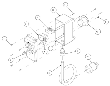 Section 14 Diagram and Parts List for 158425  MK Diamond Drill